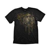 World Of Warcraft Alliance Crest 2 Small T-shirt Black (ge1330s)