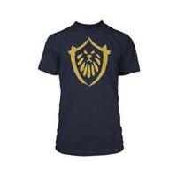 World Of Warcraft Mists Of Pandaria - Alliance Small T-shirt Navy (ge1297s)