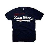 Worms Super Sheep Vintage Small T-shirt Blue (ge1250s)