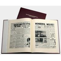 Wolverhampton Wanderers Football Newspaper Book