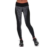 Women\'s Patchwork Black Active Pants , Casual