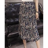 womens going out midi skirts swing print summer