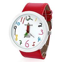 Women\'s PU Analog Quartz Wrist Watch (Red) Cool Watches Unique Watches