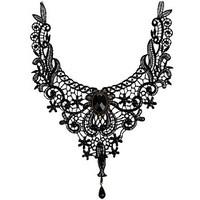 Women\'s Choker Necklaces Pendant Necklaces Gemstone Crystal Lace Gem Alloy Sexy Tassels Fashion Vintage Bohemian Punk Personalized Bridal