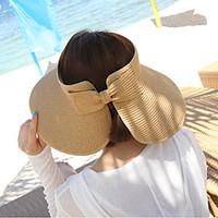 Women\'s Fashion Wide Large Brim Floppy Straw Hat Sun Hat Beach Cap Vintage Casual Summer Holiday