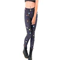 women print legging polyester