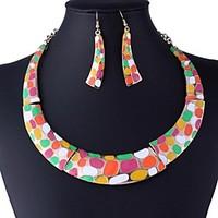 womens fashion all match alloy jewelry setincluding necklaces earrings