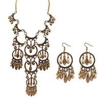 womens necklaceearrings jewelry fashion euramerican gemstone alloy jew ...