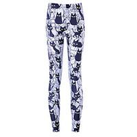 women print legging polyester