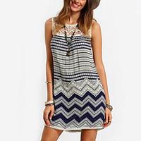 womens casualdaily beach boho street chic loose dress print patchwork  ...