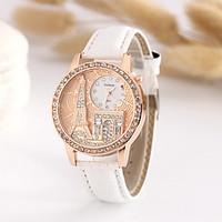 Women\'s Fashion Watch Quartz Leather Band Casual White Blue Pink