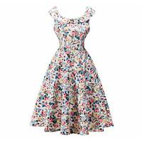womens going out casualdaily beach sheath dress floral round neck abov ...