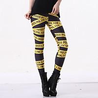 Women Print Legging, Polyester