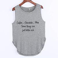 womens casualdaily simple summer tank top print round neck sleeveless  ...