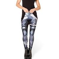 women print legging polyester