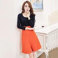 womens going out casualdaily work bodycon dress solid round neck mini  ...