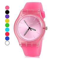 Women\'s Watch Simple Style Candy Color Silicone Band Cool Watches Unique Watches Fashion Watch Strap Watch