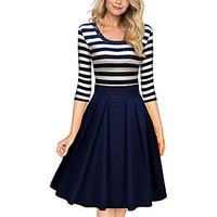 womens fine stripe going out casualdaily simple street chic sheath dre ...