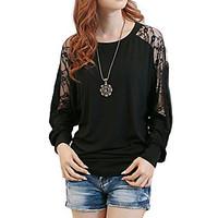 womens lace casualdaily street chicpunk gothic all seasons t shirt sol ...