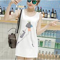 womens casualdaily simple t shirt solid round neck sleeveless cotton