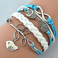 womens charm bracelet wrap bracelet leather bracelet basic friendship  ...
