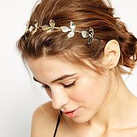 women vintage golden leaves hair band hair accessories