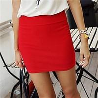 womens slim package hip mini skirtmore color