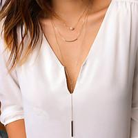 Women\'s Pendant Necklaces Pearl Alloy Fashion Golden Jewelry Party Daily Casual 1pc