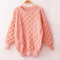 womens casualdaily street chic long pullover solid pink red white blac ...