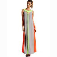 womens cut out sexy beach casual party sleeveless maxi dress