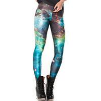 women print legging polyester spandex