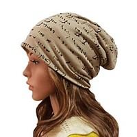 Women Cotton Beanie/Slouchy , Casual Winter