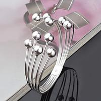 Women\'s Cuff Bracelet Silver Plated Fashion Simple Style Geometric Silver Jewelry 1pc