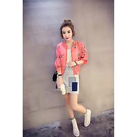 womens daily soak off summer jacket solid round neck long sleeve regul ...