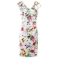 womens casualdaily party club vintage street chic bodycon dress floral ...