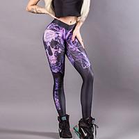 women print legging polyester