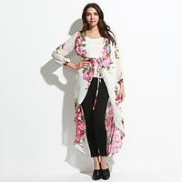 womens boho going out boho swing dress floral deep v maxi long sleeve  ...