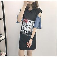 womens casualdaily simple summer t shirt letter round neck short sleev ...