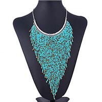 Women\'s Choker Necklaces Acrylic Rhinestone Fashion Bohemian Purple Green Blue Jewelry Party Daily Casual 1pc