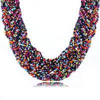 Women\'s Choker Necklaces Acrylic Rhinestone Fashion Bohemia White Black Green Pink Rainbow Jewelry Daily Casual 1pc