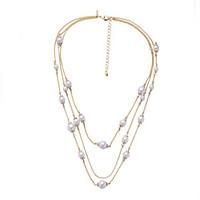 womens layered necklaces circle chrome unique design personalized blus ...