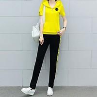 womens going out cute spring fall winter summer hoodie pant suits anim ...