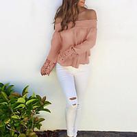 womens off the shoulder going out casualdaily sexy cute fall winter t  ...