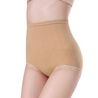 Women Shapewear Panties Lace Trim Belly Hip Control Seamless Underpants Body Shaper Briefs