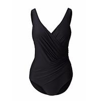 Womens Plus Size One Piece Ruched Swimsuit(S-5XL)