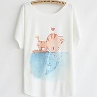 womens casualdaily simple cute summer t shirt print round neck short s ...