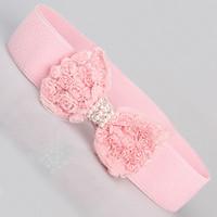 Women Chiffon Waist Belt, Cute Pearl