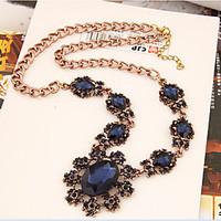 womens statement necklaces crystal gemstone crystal alloy flower sunfl ...