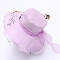 Women\'s Polyester Mesh Bucket Hat Sun Hat, Cute Casual Spring Summer