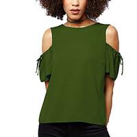 womens plus size going out casualdaily simple off the shoulder chiffio ...